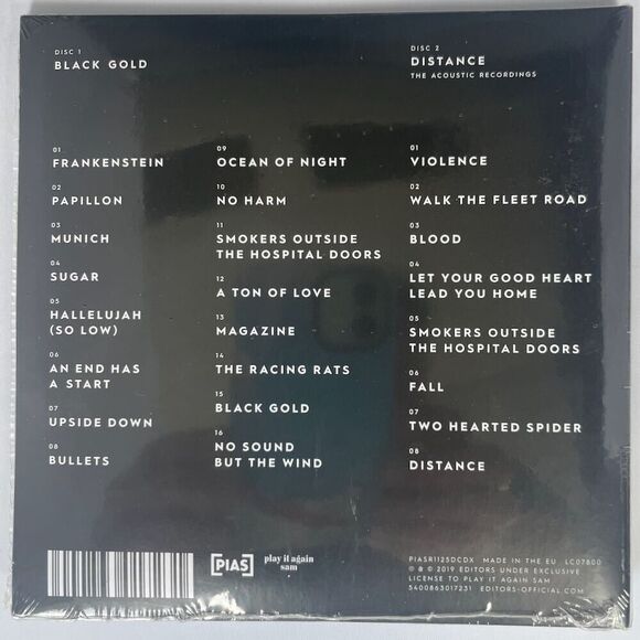 Editors Black Gold Best Of Editors NEW Deluxe Edition Double CD Compact Discs - Picture 2 of 2